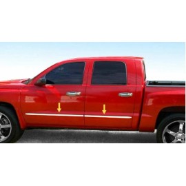 Best for Less fit:2005-2011 Dodge Dakota Club Cab Stainless Flat Body Side Molding Trim 1.5"