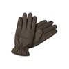 camel active Men's Leather Gloves with Screen Tab Function, brown