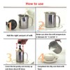 304 Stainless Steel Double-layer Manual Foamer for Milk Coffee, etc.
