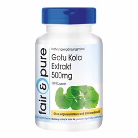 Gotu Kola Extract 500 mg - Vegan - 180 Capsules - High Dose