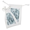 Ambesonne Marble Print Fabric Pouch Set of 2, Abstract Rock