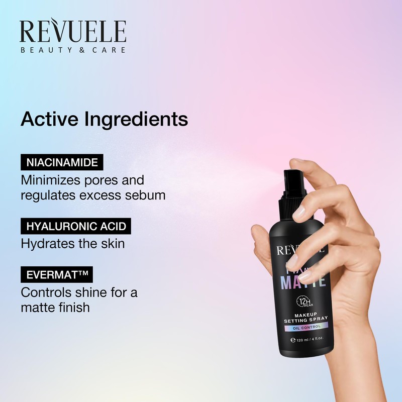 Revuele Makeup Setting Spray Fix And Matte 120ml