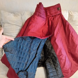 Equestrian riding skirt bordo long for women | Winter riding gear for girl (XL-XXL: 41-50 inch)