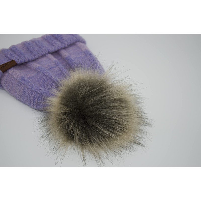NATUST Hat Scarf Gloves Set Women's Winter Thick Knitted Set,