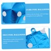 Gadpiparty 5sets Cube Foil Dice Balloons Birthday Party Decorations Blue