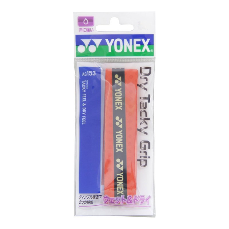 YONEX AC153 212 Dry Tacky Grip (1 Piece), Bright Red