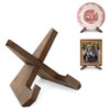 ANBOXIT 4.5 Inch Plate Stand Display - Wooden Picture Frame