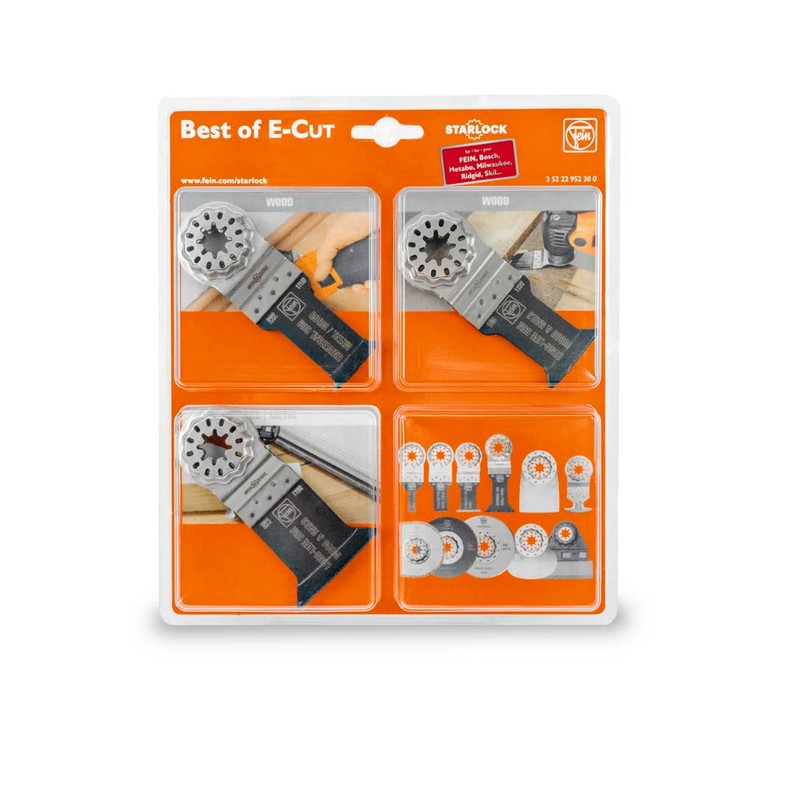 FEIN 35222952300 - Starlock E-Cut Wood/Metal Multi-Tool Blade Set -