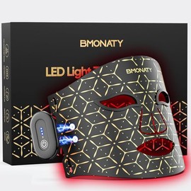Red Light Therapy Mask for Face, 4 Modes Wireless Remote LED Face Mask Light Therapy, 850nm Near-Infrared & Red Light, 272 LEDs, Anti-Aging Skin Rejuvenation Device for Home or Travel Gift for Women