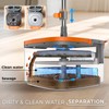 Mop and Bucket Set, Spin Mop with Separate Dirty Water