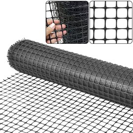 Garden Fence 3 x 33 FT,Temporary Fencing Safety Fence,Animal Barrier Fence for Dog,Plastic Fence Netting Roll Construction Fencing,Snow Deer Fence Reusable Garden Fenceing for Pool Lawn- Black