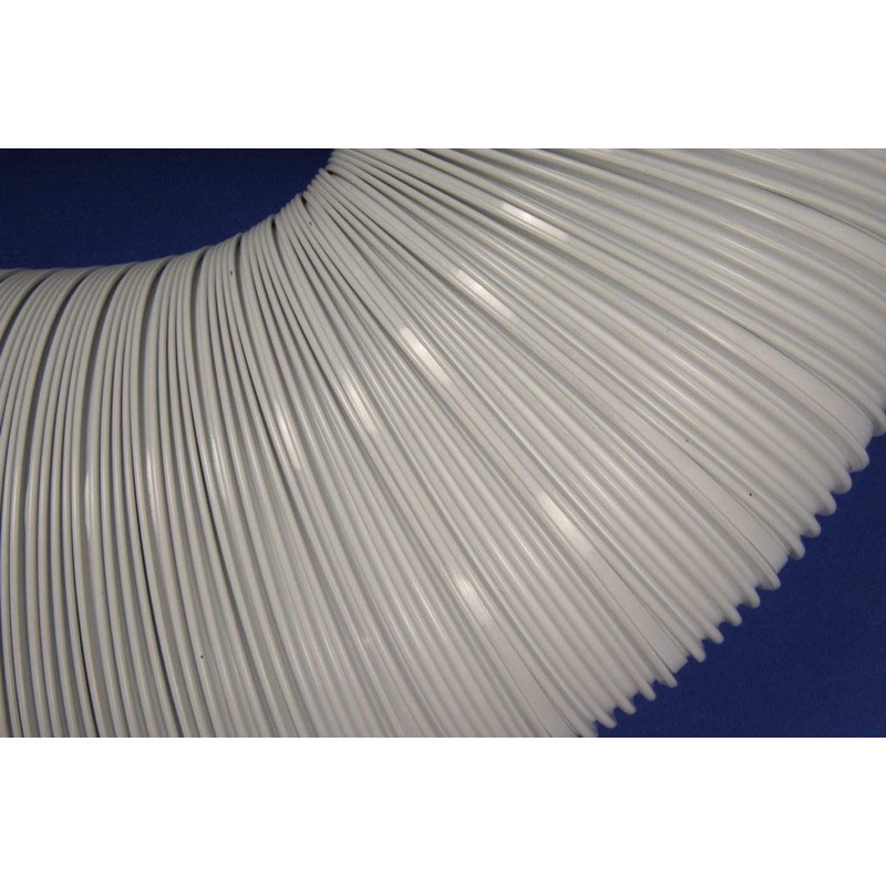Diameter 120 mm Length 1.5 m White Aluminium Flexible Tube