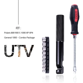 UNIGT Belt Changing Tool with Clutch Cover Removal Tool Kit Compatible with Polaris RZR 800 900 S 1000 XP XP4 General 1000 - Combo Package