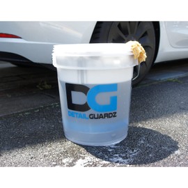DETAIL GUARDZ TR-P18L-NAT Original Bucket 2.0, Large Capacity, 3.7 gal (18 L), Clear White (Translucent), Graduated Marked, Perfect for Storage