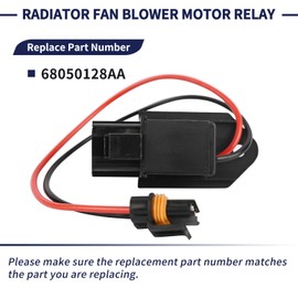Magimaker 68050128AA Radiator Fan Blower Motor Relay Resistor Compatible with Dodge Charger Challenger 2009-2021 & Chrysler 300 2009-2021 Engine Cooling Fan Motor Wiring Harness