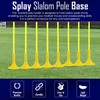 Slalom pole base 1.25"(30mm) - Yellow
