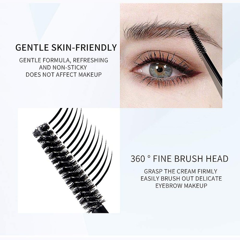 Prreal Clear Eyebrow Setting Gel, 2 Pack Brow Fix Gel,
