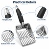 Stainless Steel Cat Litter Scoop for Easy Cleaning – Long