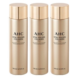 AHC Vital Golden Collagen Lotion, 140ml, 3 pieces / AHC 바이탈 골든 콜라겐 로션, 140ml, 3개