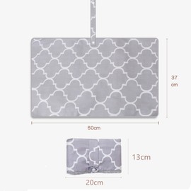 Almohadilla para Cambiar PañAles PortáTil para Bebé 2 PACK - 60x37cm Colchoneta para Cambiar PañAles Plegable Impermeable - Colchoneta para Cambiar PañAles de Viaje - Almohadillas Ligeras para Cambiar PañAles para BebéS - Cambiador para BebéS - Lavable A