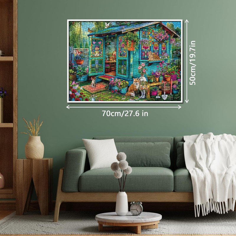 Garden Flower Puzzle 1000 Piece for Adults, Plant Gardening Jigsaw