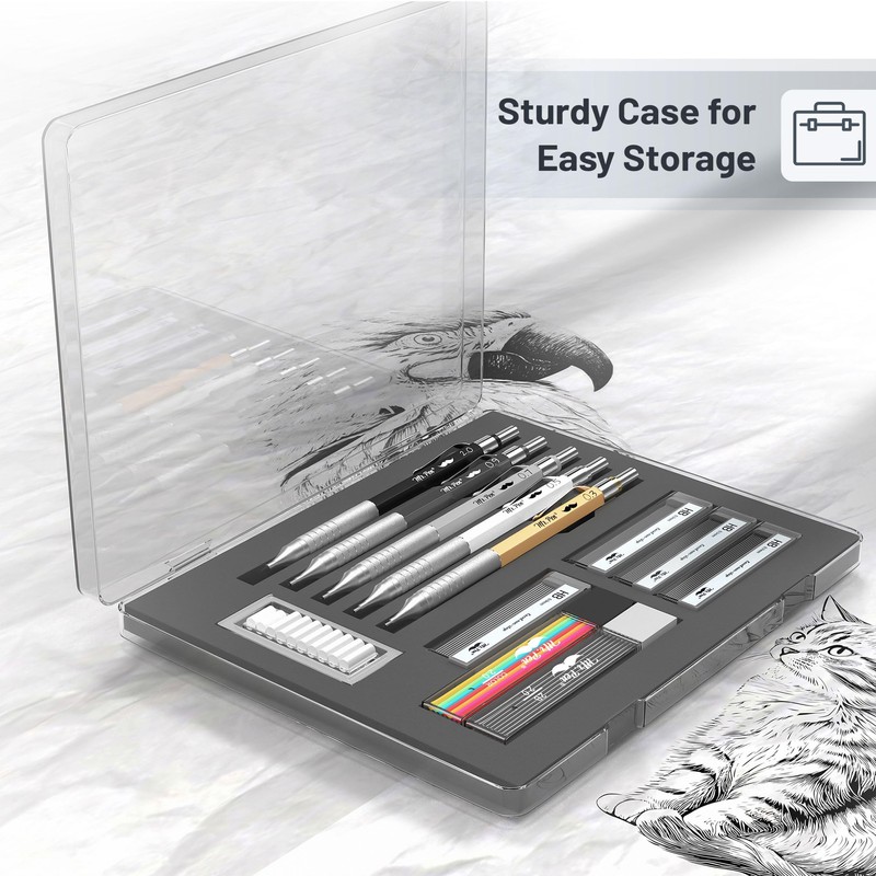 Mr. Pen- Metal Mechanical Pencil Set with Leads and Eraser