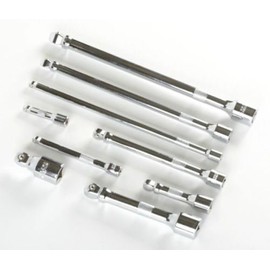 9PC Drive Car Wobble Socket Extension Bar Hand Tool Set Kit Box 1/4" 3/8" 1/2"