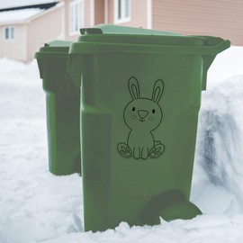 Extra Large 460mm 'Cute Bunny Rabbit' Transparent/Clear Sticker Decal for Windows/Cars/Walls (DC00142891)