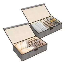 Plegable Organizadores Ropa Interior Cajas Almacenamiento2pc