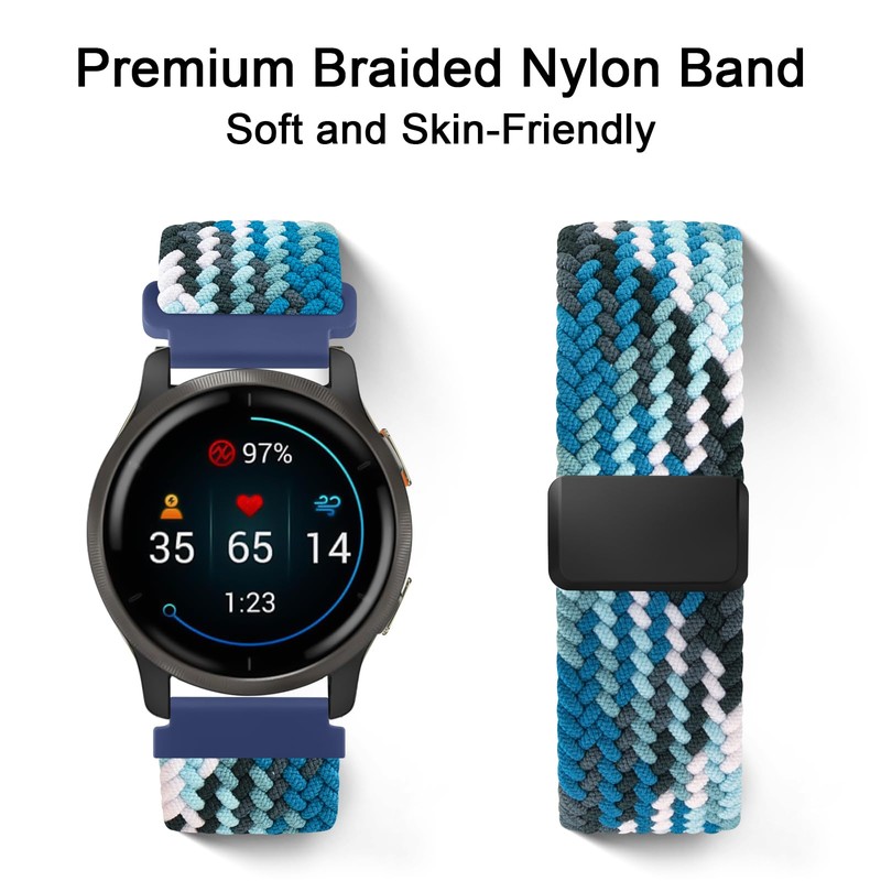 Elastic Strap for Garmin Venu SQ/Sq 2 Music Strap/Venu 2