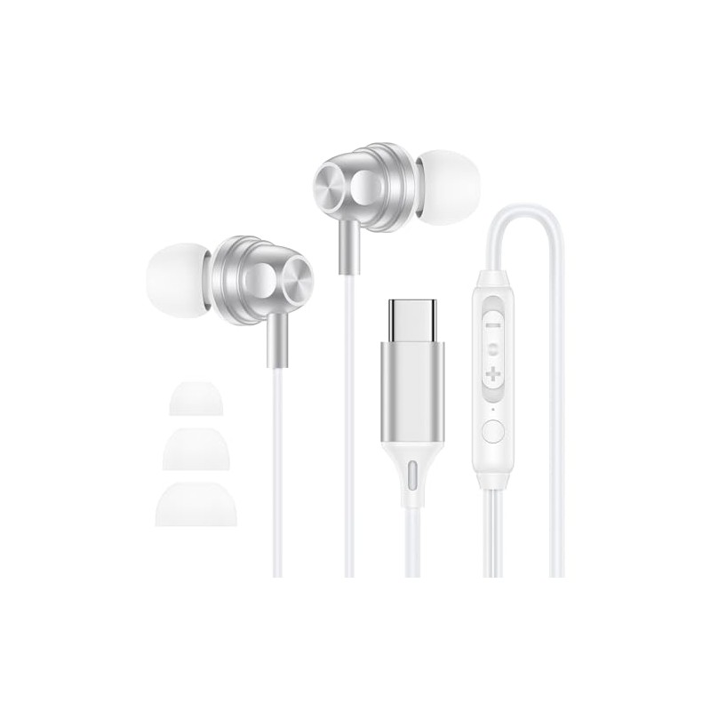 Auriculares con cable para iPhone 17e/17/17 Pro/17 Pro Max/16e/16/16 Plus/16