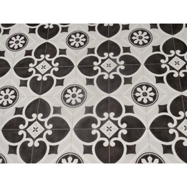 PVC floor covering, vinyl floor in nostalgic retro design, DIN A4 sample piece