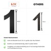 KTC-HOME - Premium House Number Black Including Mounting Material -