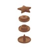 Prym 393211 sew-Free Popper Colour Snaps Star Gold, Silver, One
