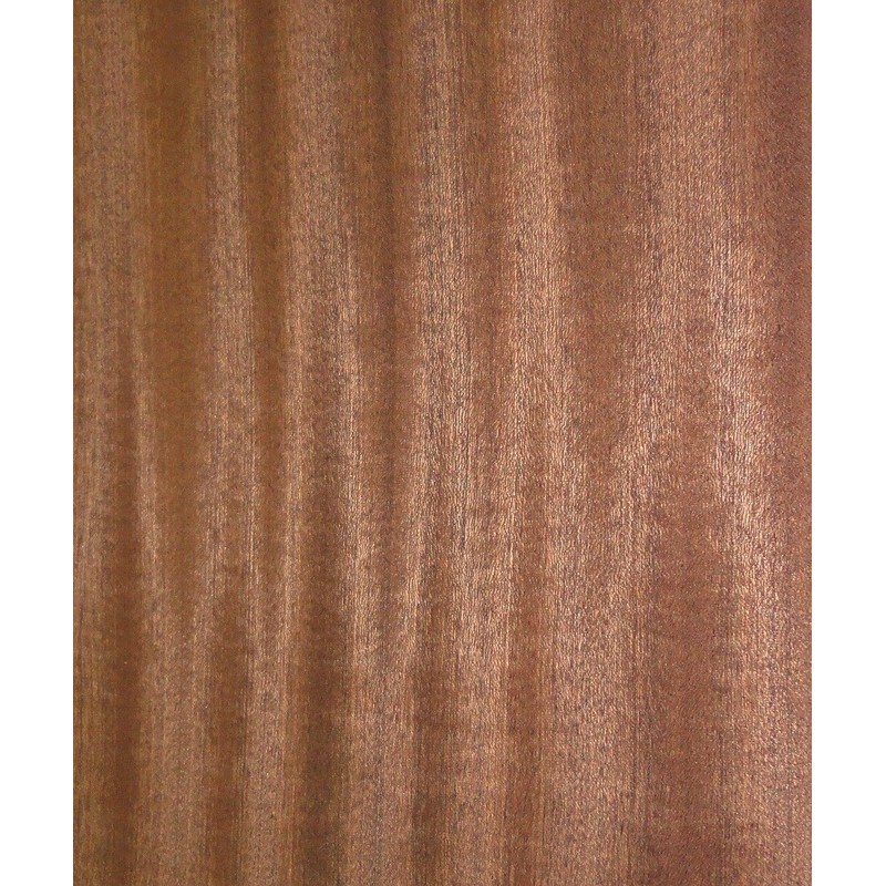 Sapele Ribbon Mahogany Wood Veneer 24" x 24" on Wood