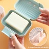 3Pcs Soap Dish with Lid, Portable Travel Soap Container Waterproof
