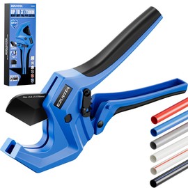 EZUVITA Ratchet PVC Pipe Cutter, Cuts Up to 3" OD