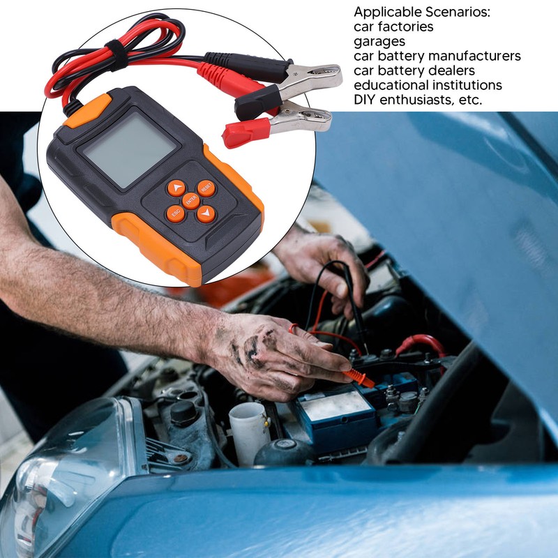 Smart Battery Tester Buzzer Alarm Portable Digital Display Battery Checker