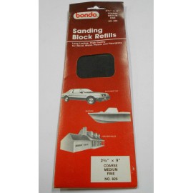 Bondo Coarse Medium & Fine Grit Sanding Block Refill Pack