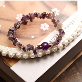 MILAKOO Gemstone Bracelet Women's Natural 7 Chakra Bracelet Healing Bracelet Energy Bracelet Set, Gemstone