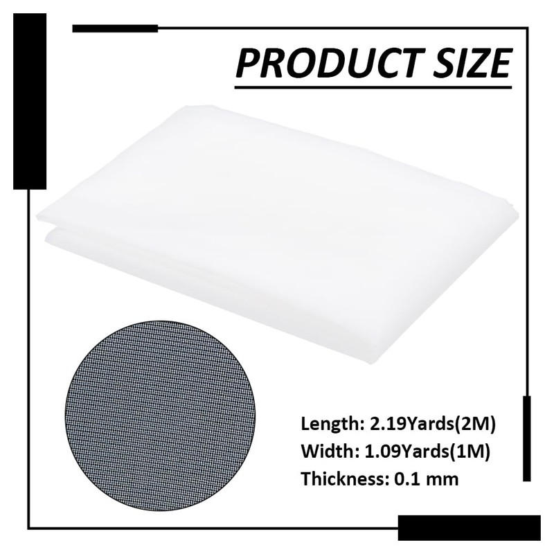 BENECREAT 200 Mesh Fine Filter Mesh Fabric, 200 x 100