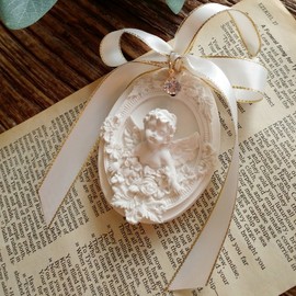 Cubic gold stitch ribbon baby angel plaster air freshener Gift set (5ml oil + easel + gift box) Blackberry
