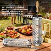 Rolling Grill Basket for Outdoor Grill, BBQ Cage for Vegetable/Veggies
