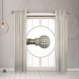 RUDI 1" Bolide Side Curtain Rod 12-20 inch (Set of 2) - Gold