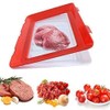Lyaciomn Food Plastic Fresh-Keeping Tray Stackable Food Tray Reusable Food