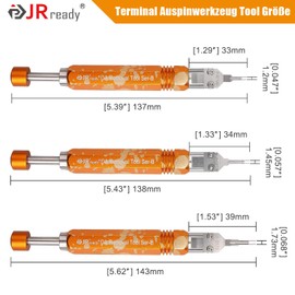 JRready 3pcs Mini-Fit Jr Molex Micro Fit Release Tool for Computer Repairfor, Molex MX3.0 Male/Female Terminals Mini-Fit Jr.TM Series Terminals Removal Tool Kit