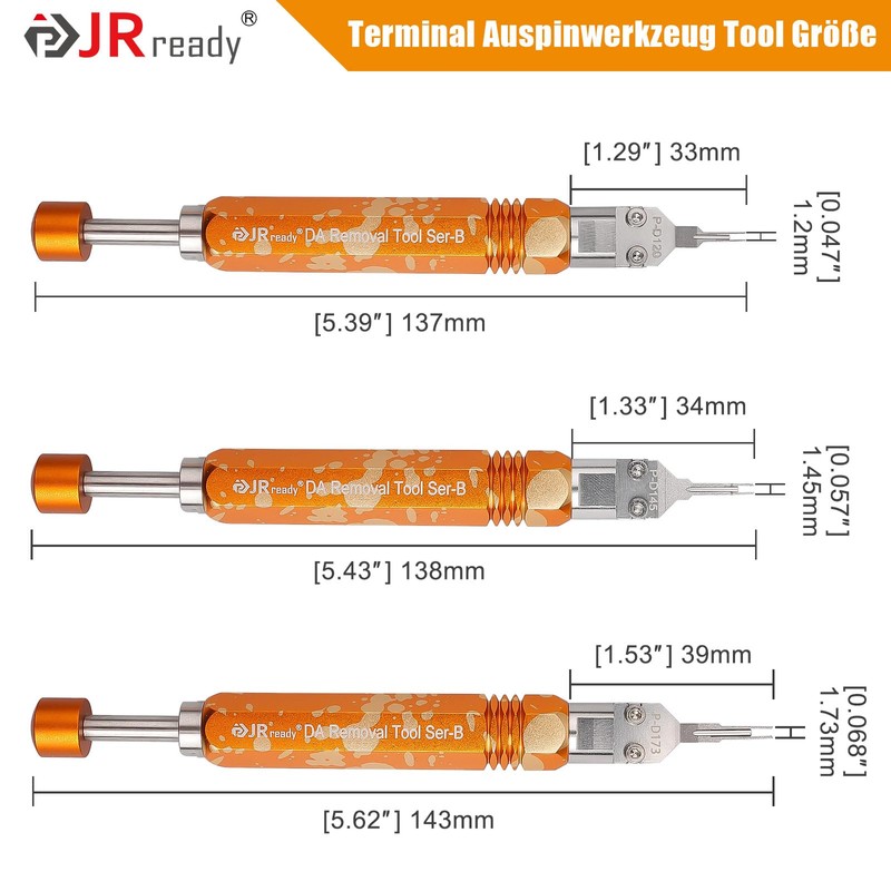 JRready 3pcs Mini-Fit Jr Molex Micro Fit Release Tool for