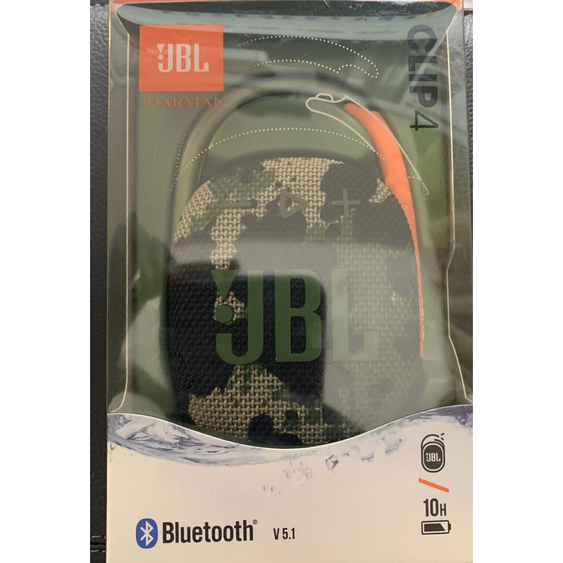 JBL CLIP 4 DIFFUSORE BLUETOOTH PORTATILE 4.2W WATERPROOF IP67 SQUAD