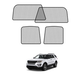 Car Window Shades for Ford-Explorer(2011-2019),4 Pack Car Window Cover for Baby Sun Shade Blocker Breathable Mesh,Reduce UV Rays & Heat Insulation Privacy Protection for Camping, Travel, Sleep