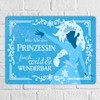 Hier lebt eine Prinzessin Metal Sign XL in 21 x